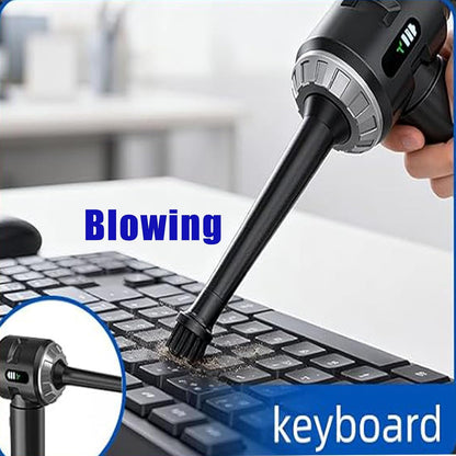 Handheld Car Vacuum Cleaner, 25000PA Strong Cyclonic Suction Portable Mini Vacuum Cordless with Digital Display Lightweight Handheld for Pet Hair, Car, Home, Office, Kitchen(Silver)